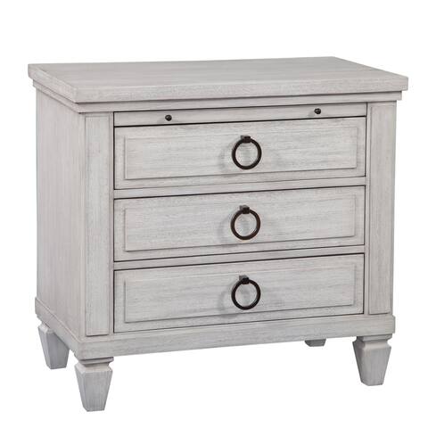 Sonata 3-drawer Oyster White Nightstand by Greyson Living