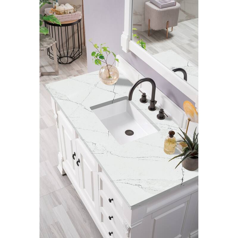 James Martin Vanities Brookfield 48" Single Vanity, Bright White