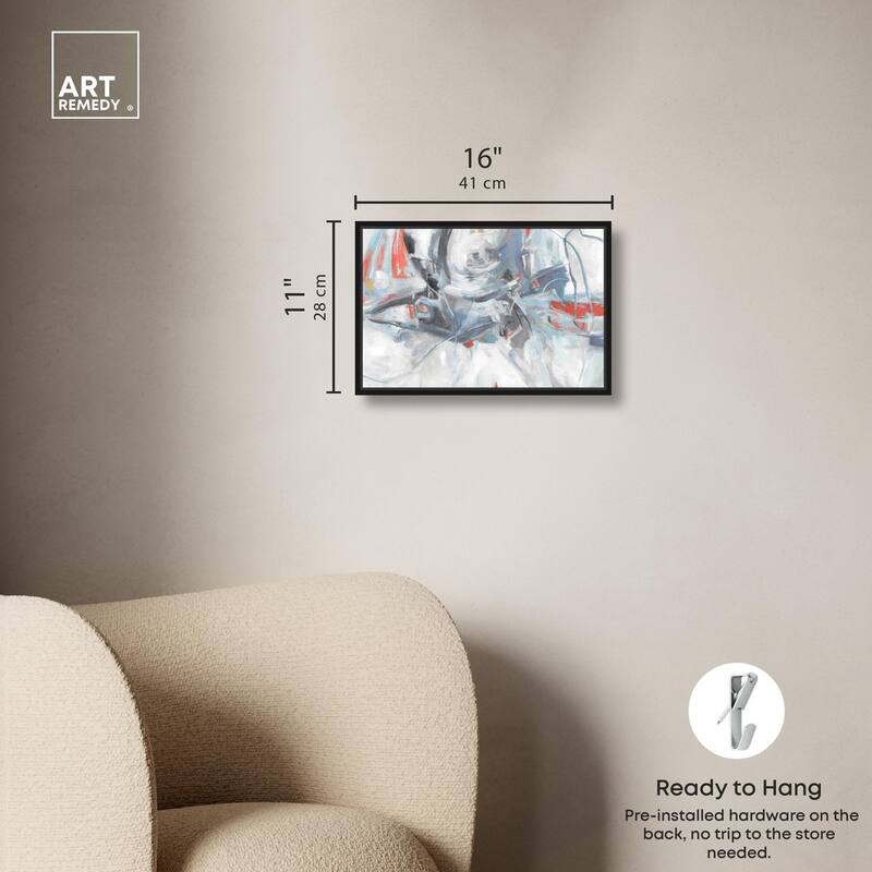 Grey Touches Canvas by Art Remedy