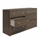 preview thumbnail 11 of 26, Ameriwood Home Ellery 6 Drawer Wide Dresser
