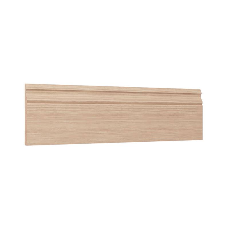 WM217: 9/16-in D x 5-1/4-in W x 96-in L Americraft Solid Hardwood Stain Grade Base Moulding