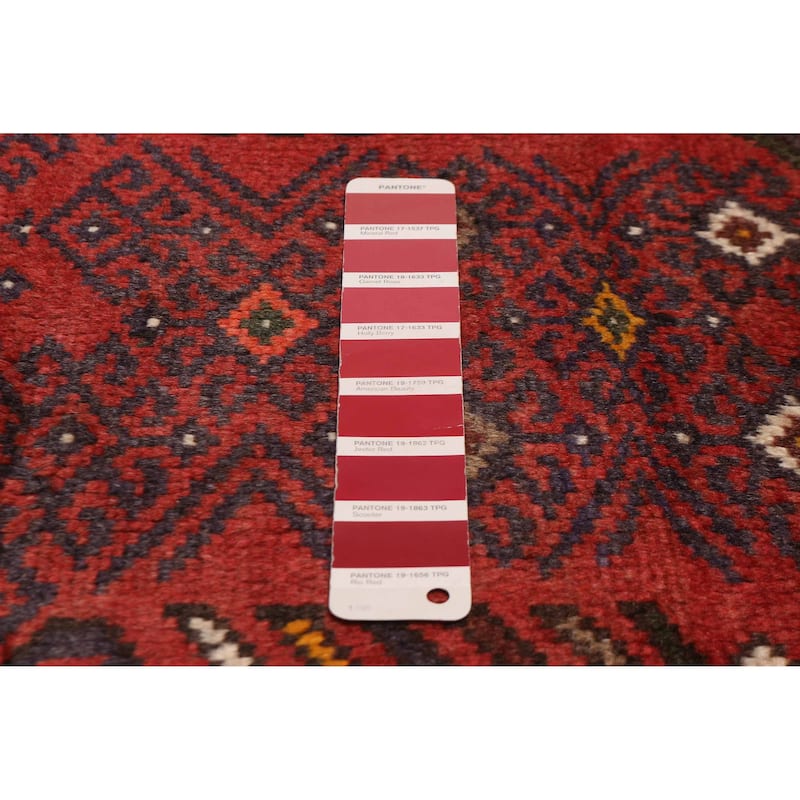 ECARPETGALLERY Hand-knotted Andelz Red Wool Rug - 4'1 x 6'9