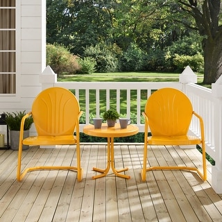 Crosley Griffith 3-piece Metal Outdoor Armchair Set On Sale