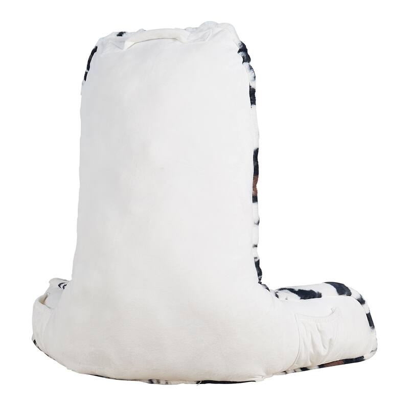 Home Soft Things Animal Pattern FauxFur Bedrest