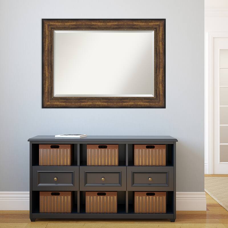 Beveled Wall Mirror - Ballroom Bronze Frame - Ballroom Bronze