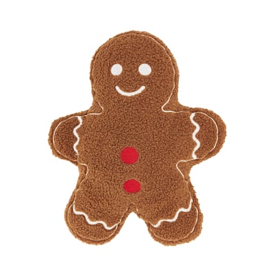 Gingerbread Warmth Poly Filled Throw Pillow