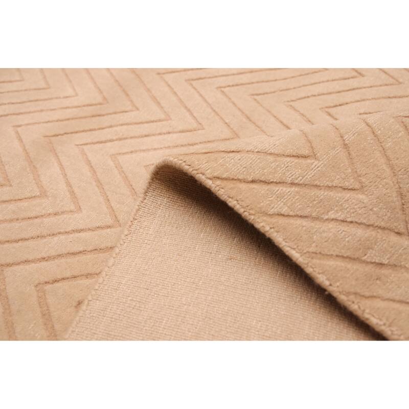 ECARPETGALLERY Hand Loomed Kashkuli Gabbeh Beige Wool Rug - 9'9 x 13'1