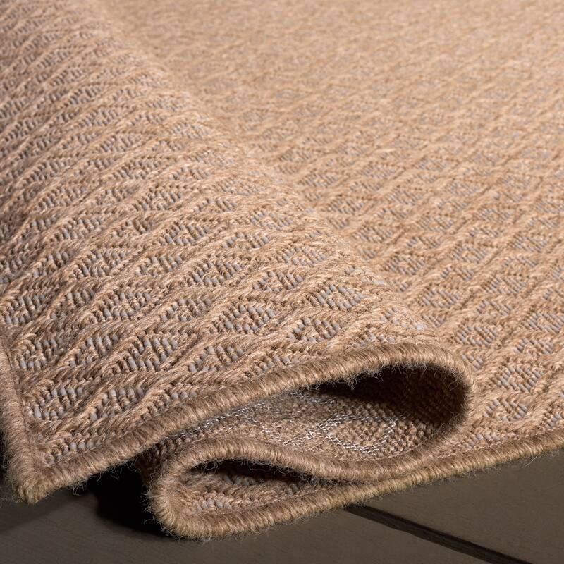 SAFAVIEH Sisal Performance Dominique Washable Indoor/Outdoor Rug - Weather Resistant & Easy Cleaning