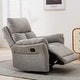 preview thumbnail 13 of 14, Prelife Fabric Manual Overstuffed Nursery Glider Rocking Chairs