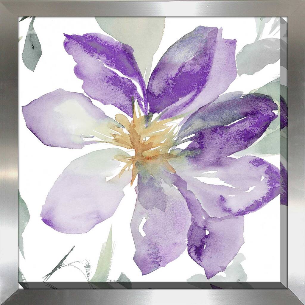 "Clematis in Purple Shades II (Square)" Print on Acrylic