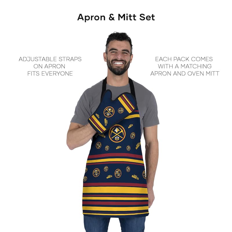 NBA Press Apron BBQ Mitt 2-piece Set