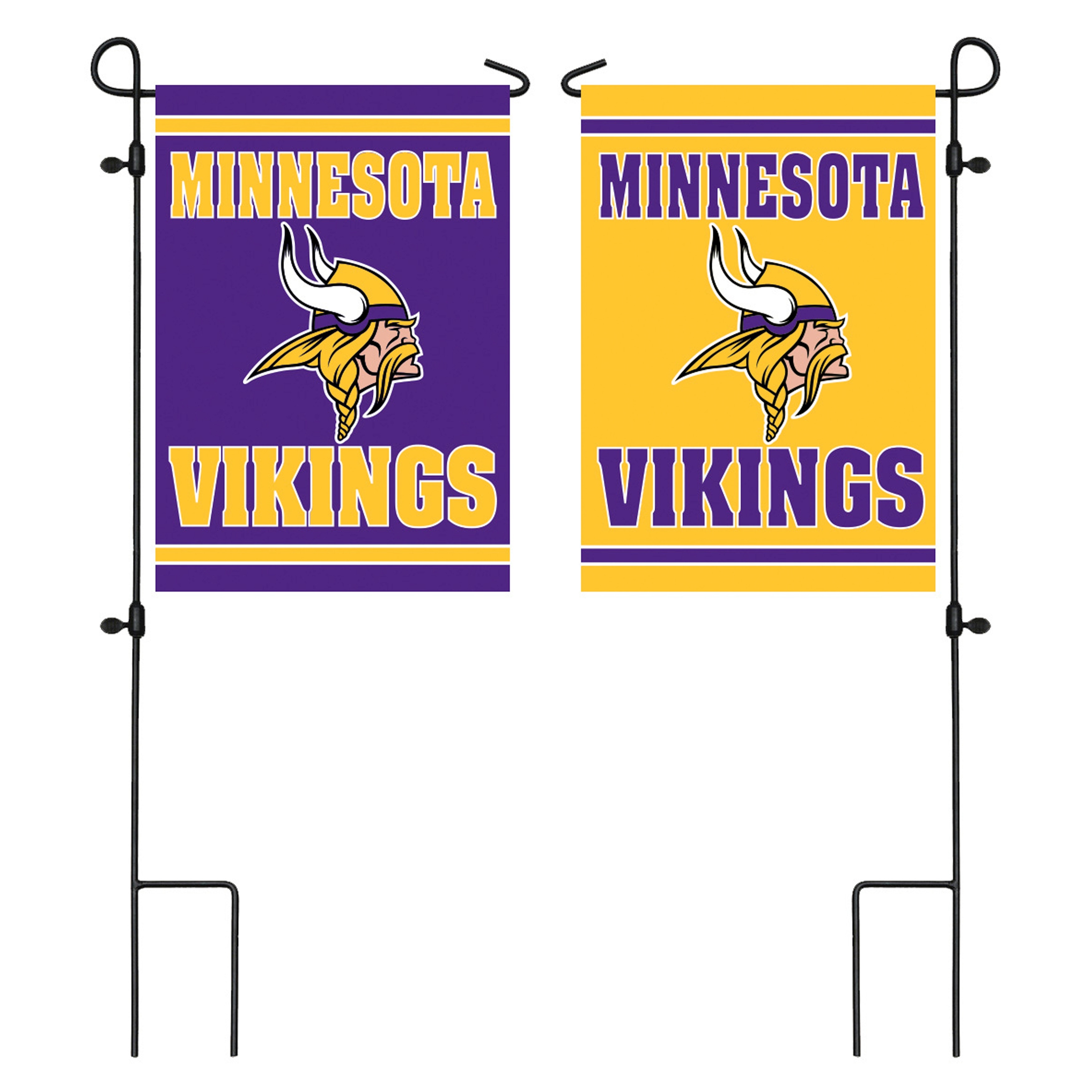 Embossed Suede Flag, Garden Size, Minnesota Vikings