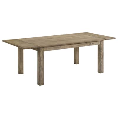 Cardova 87-inch Solid Wood Extension Dining Table Vineyard Oak - 63" x 39.25" x 30"
