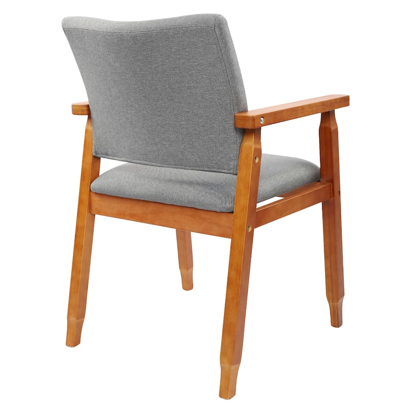Walnut Upholstered Dining Chairs Solid Wood Arm Chair