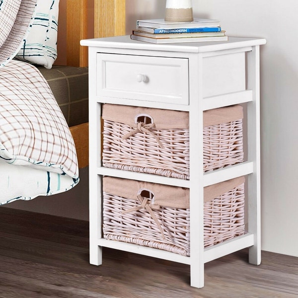 Assembled Nightstand End Tables Side Tables Include 1 Drawer And 2