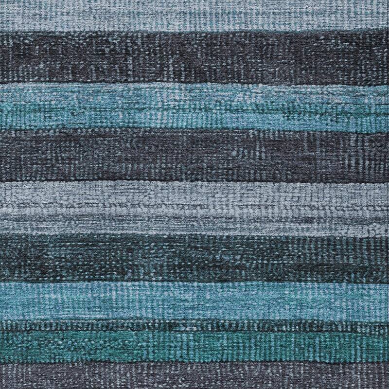 HomeRoots Striped Transitional Rectangle Outdoor Rug