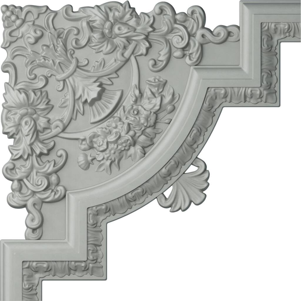 15 3/4"W x 15 3/4"H x 1 1/8"P Emery Panel Moulding Corner (matches moulding PML02X01EM)
