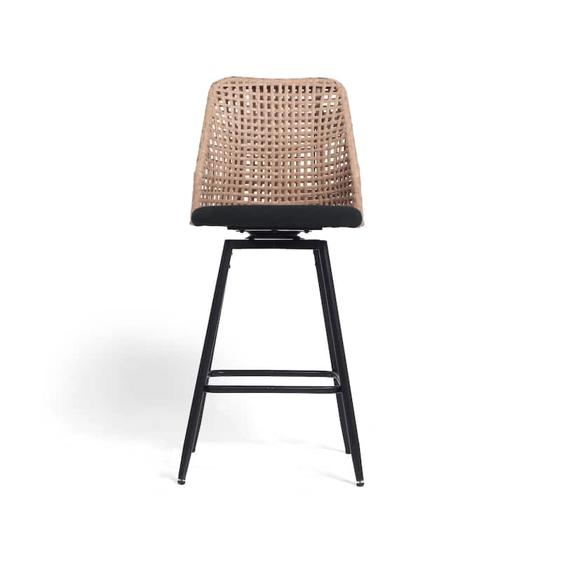 28.7"H Swivel Bar Stools/ Counter Stools with Metal Legs Set of 4 - Set of 4