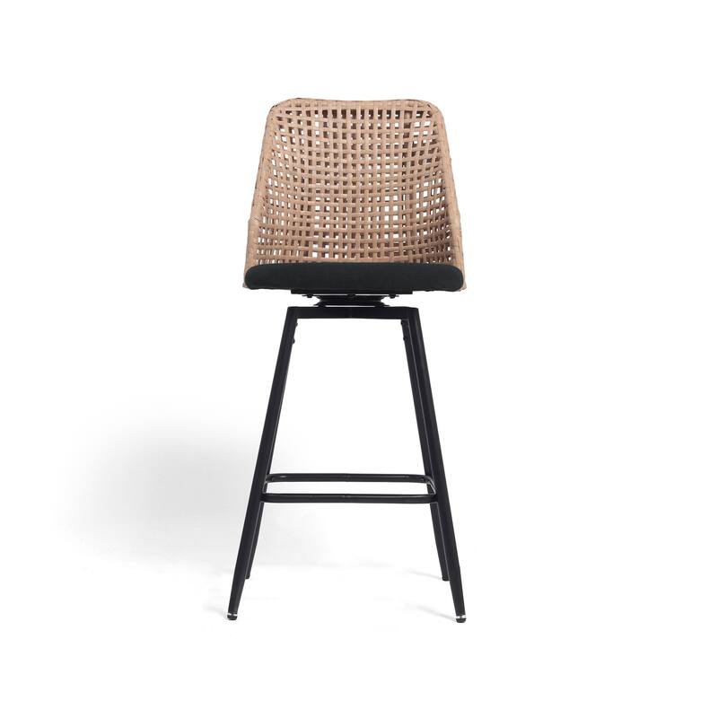 28.7"H Swivel Bar Stools/ Counter Stools with Metal Legs