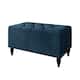 CraftPorch 2 Piece Bedroom Set in Luxurious Velvet Wingback Panel Upholstered Bed