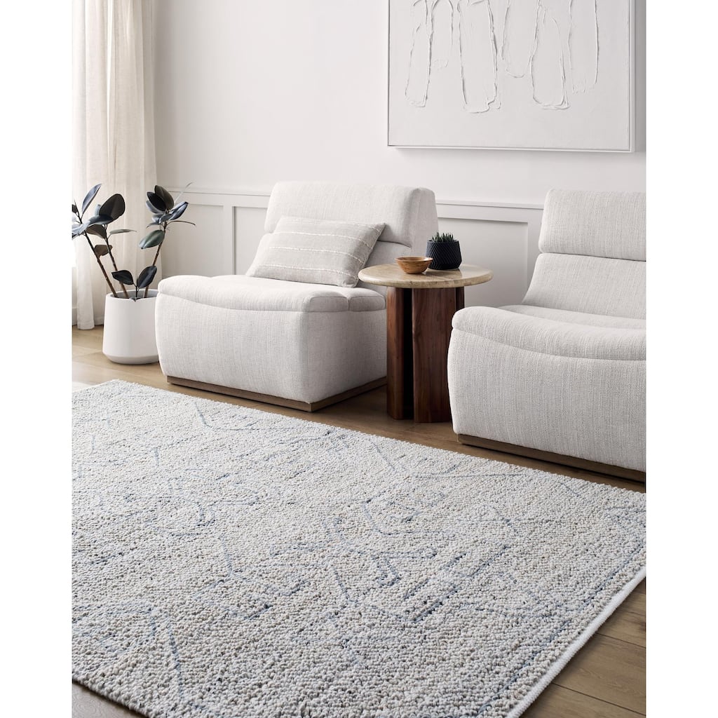 Livabliss Provence Mid-Century Modern Tribal Indoor/Outdoor Area Rug