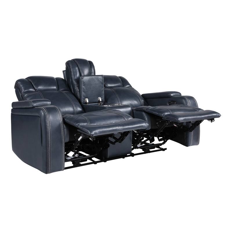 Lourical 2-Piece Leather Match Power Reclining Sofa Set