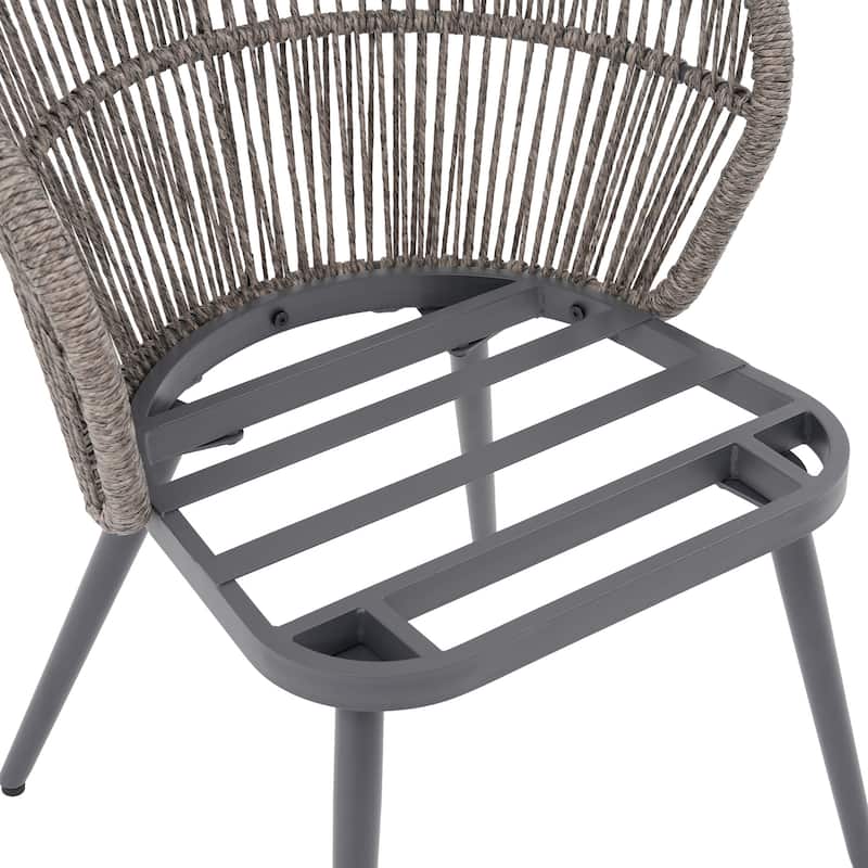 Outdoor 2-piece Dining Chair with Cushion