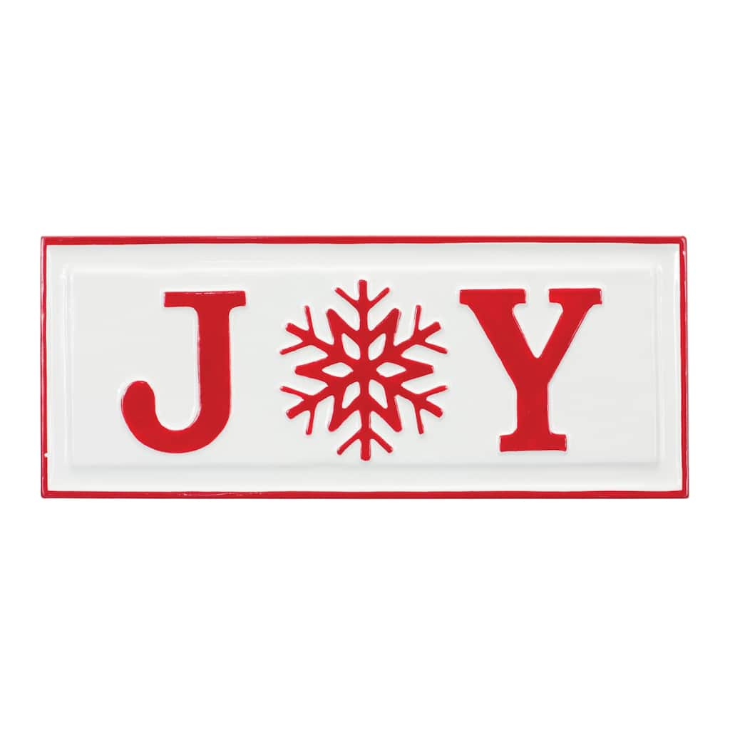 Metal Joy Sign (Set of 2) - 19.75 x 1.5 x 6.75