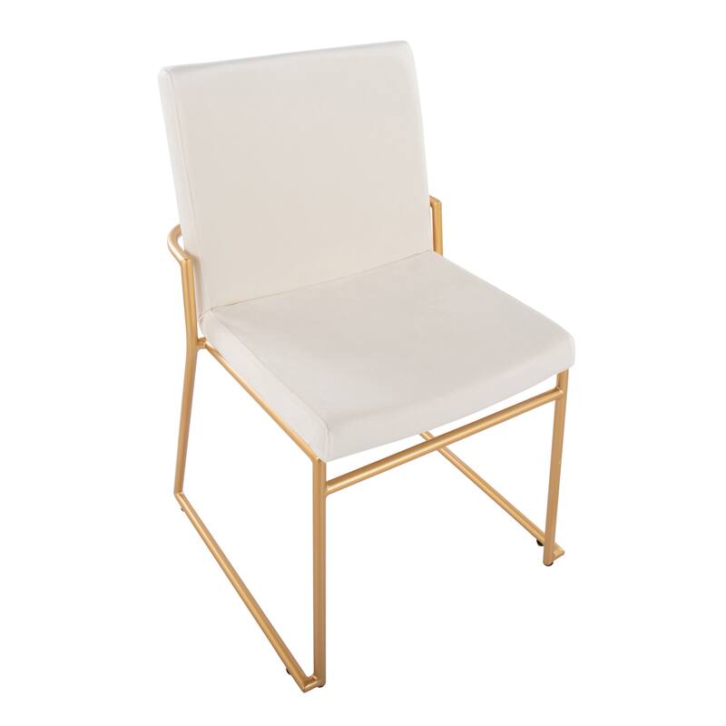 Silver Orchid Jayci Gold Metal Dining Chair (Set of 2)
