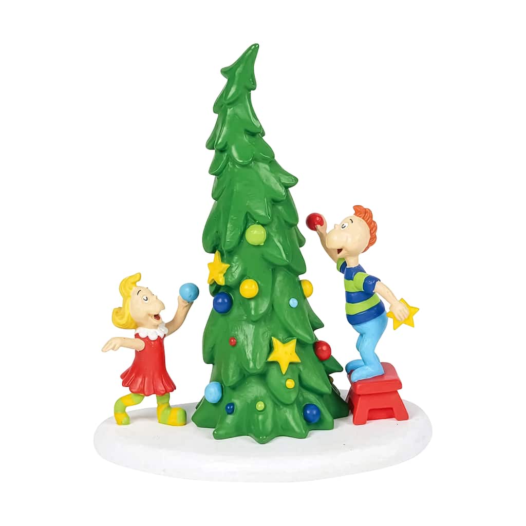 department 56 dr seuss who ville christmas tree figurine #4059423