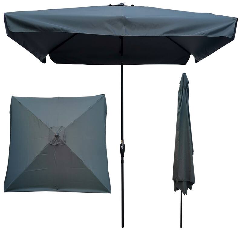 Clihome 10 x 6.5 ft Rectangular Patio Umbrella Outdoor