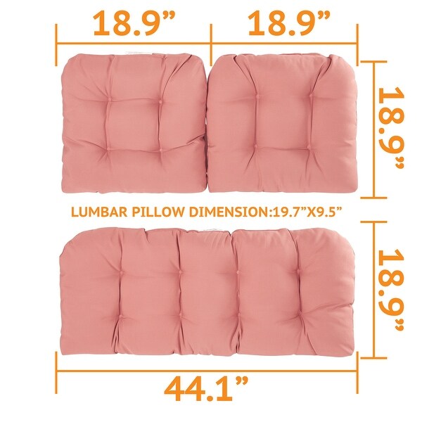 pink outdoor seat cushions