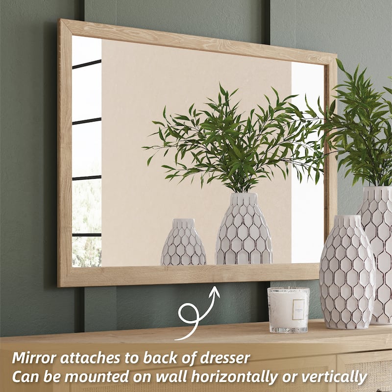 Signature Design by Ashley Cielden Brown Dresser and Mirror