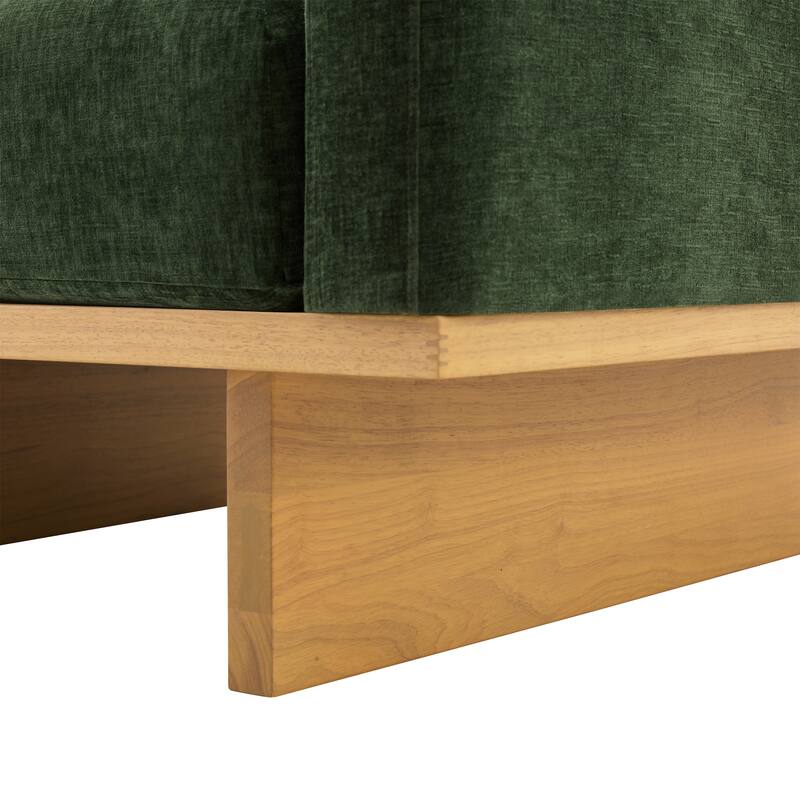 Christopher Knight Home - Modern Wooden Upholstered Accent Chair with Ergonomic Comfort