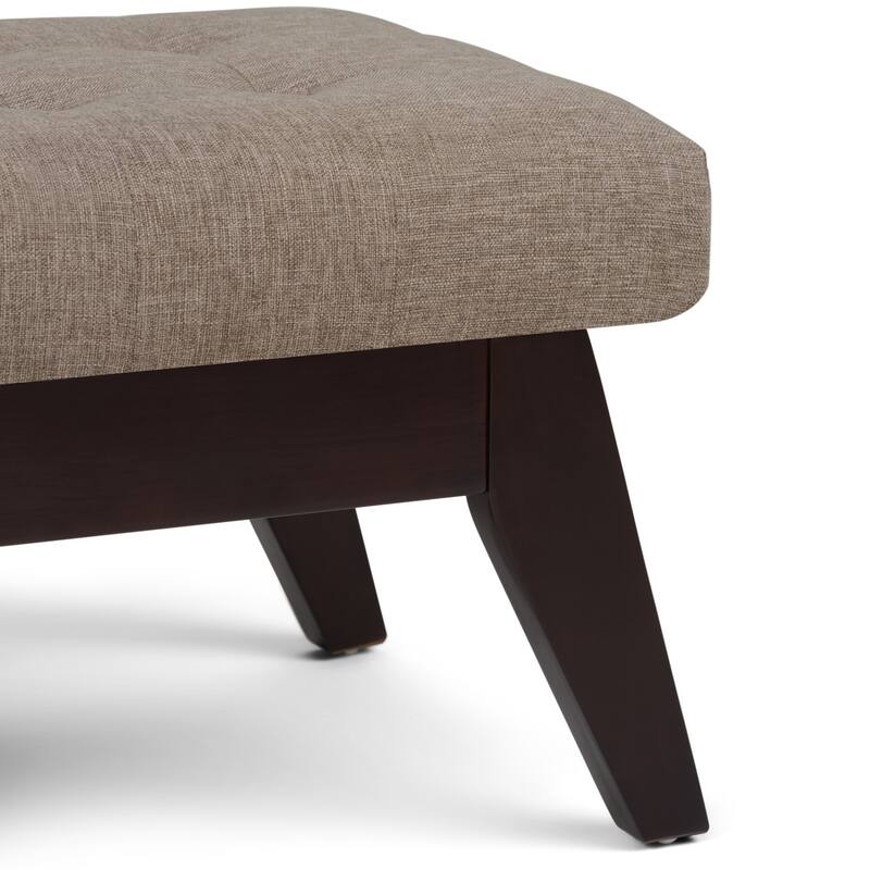 WYNDENHALL Tierney 40 inch Wide Mid Century Modern Rectangle Ottoman Bench