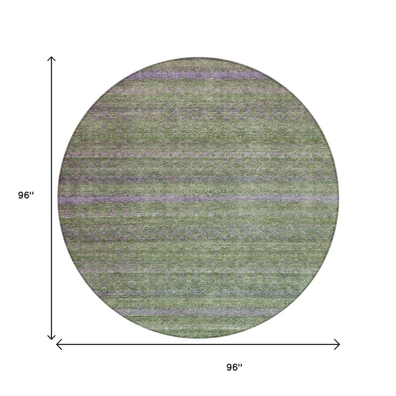 HomeRoots Striped Transitional Rectangle Outdoor Rug