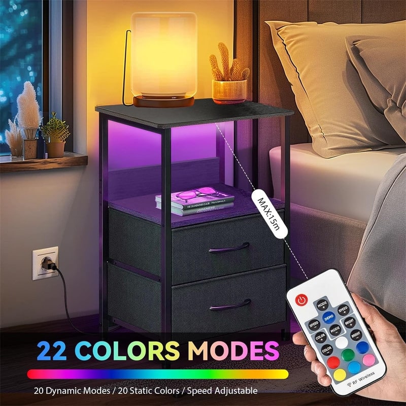 Nightstand with Charging Station