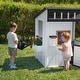 preview thumbnail 8 of 9, Backyard Discovery Caraway Cottage White Cedar Playhouse, Play Kitchen - 4'2" x 3'7"