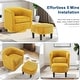 preview thumbnail 24 of 34, 360° Swivel Accent Chair with Ottoman, Barrel Chair with Upholstered