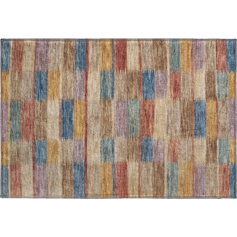 Premium Washable Super Soft Geo Stripe Mayfield Rug