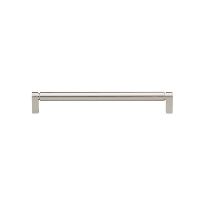 GlideRite 8-3/4 Inch 224mm Center to Center Solid Smooth Cabinet Bar Pull - 4787-224 - Pack of 5 - Satin Nickel