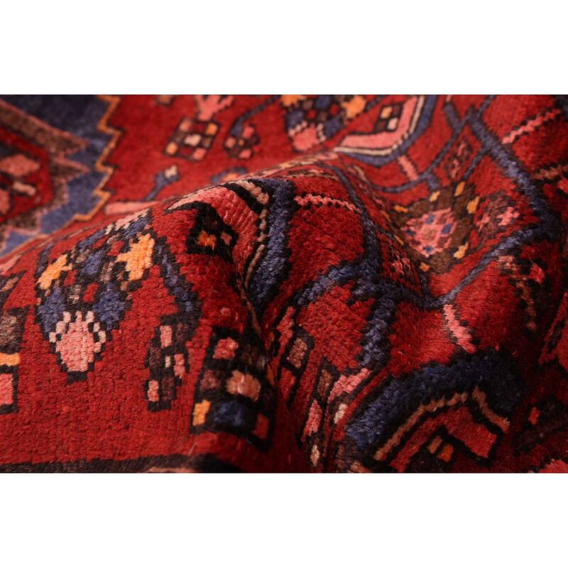 ECARPETGALLERY Hand-knotted Andelz Dark Red Wool Rug - 4'1 x 6'11