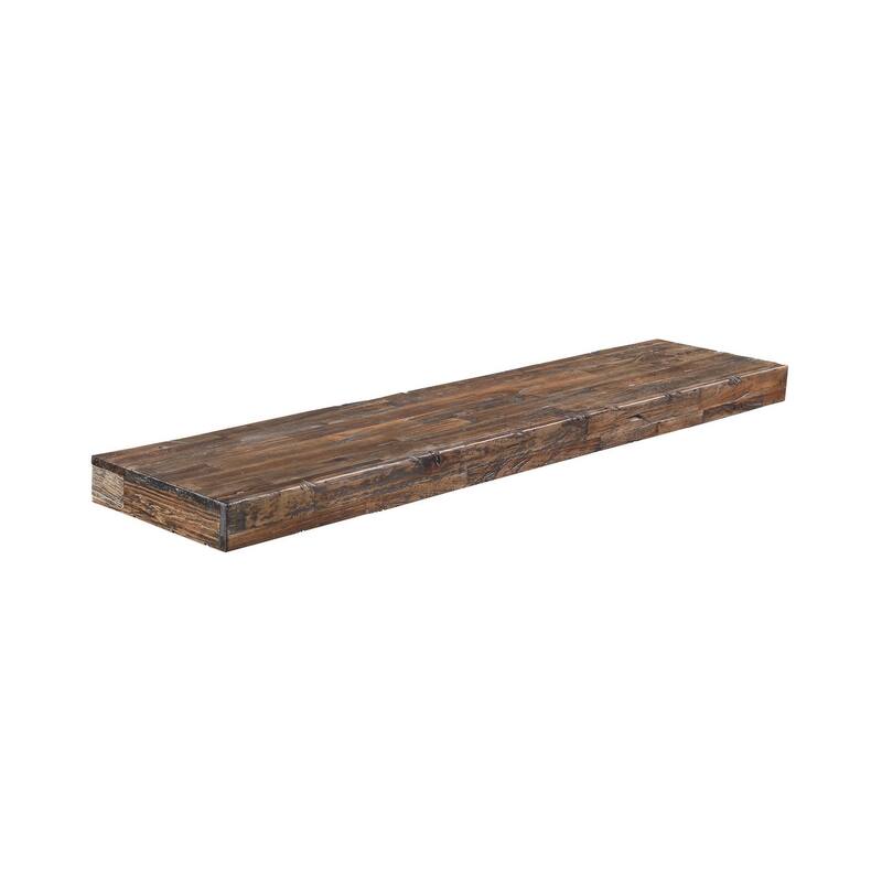 Distressed Floating Shelf Set with Hidden Storage (3 Pcs Set)
