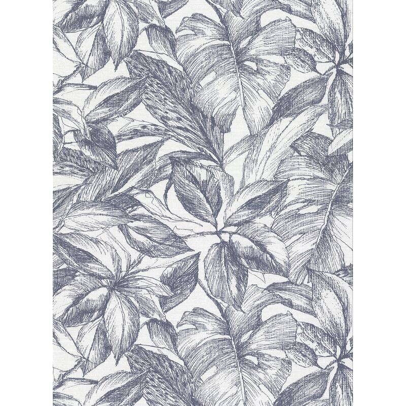 Simone Denim Tropical Wallpaper