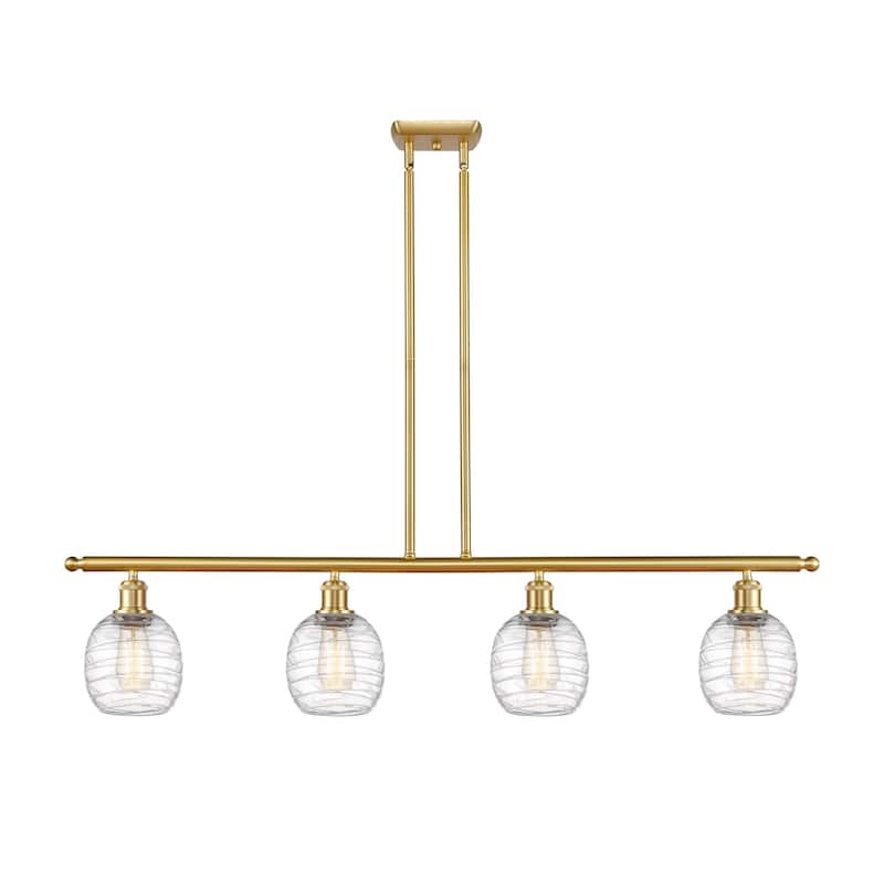 Innovations Lighting 516-4I-10-48 Belfast Linear Belfast 4 Light 48" - Satin Gold / Deco Swirl