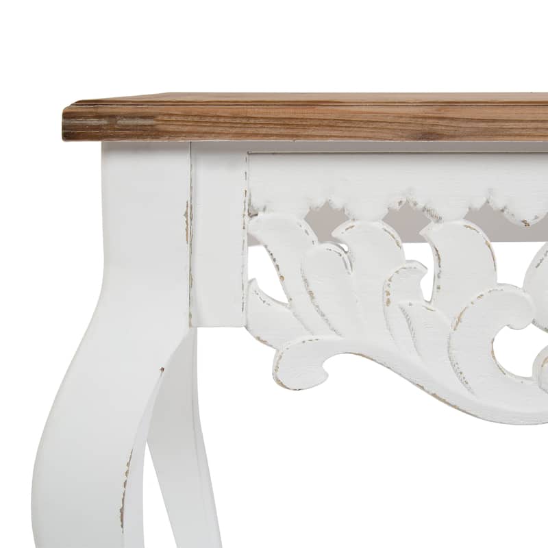 Kate and Laurel Antonella Wood Console Table - 38x13x30