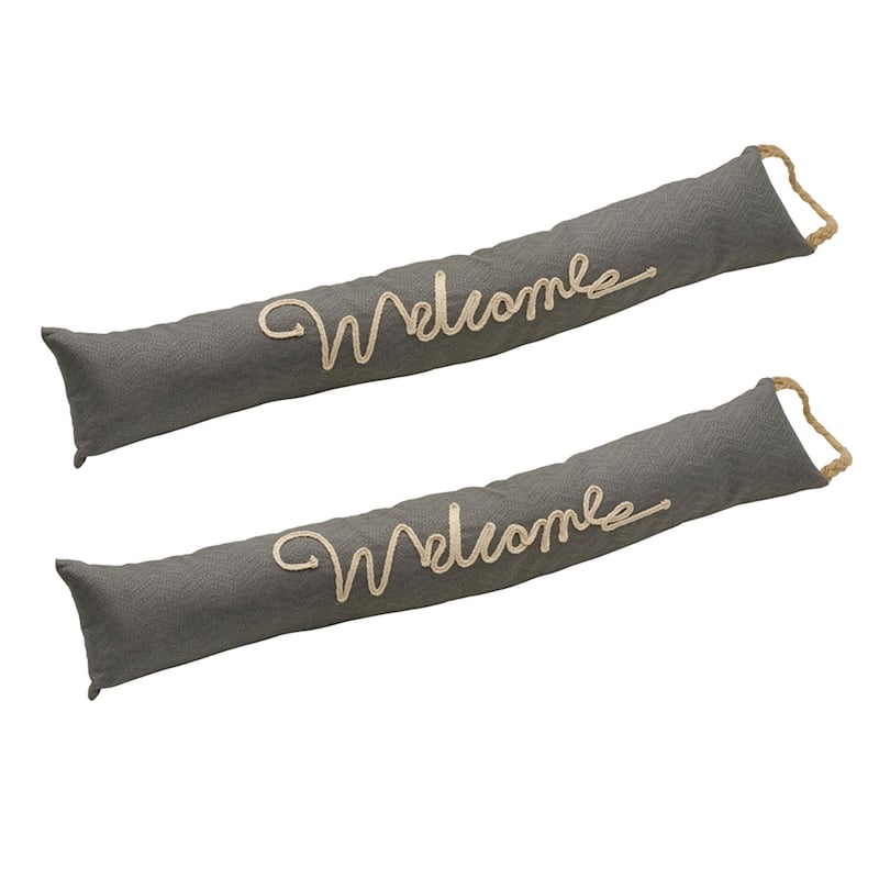 Elements Set of 2 Grey Welcome Draft Dodgers, 33 Inch - N/A