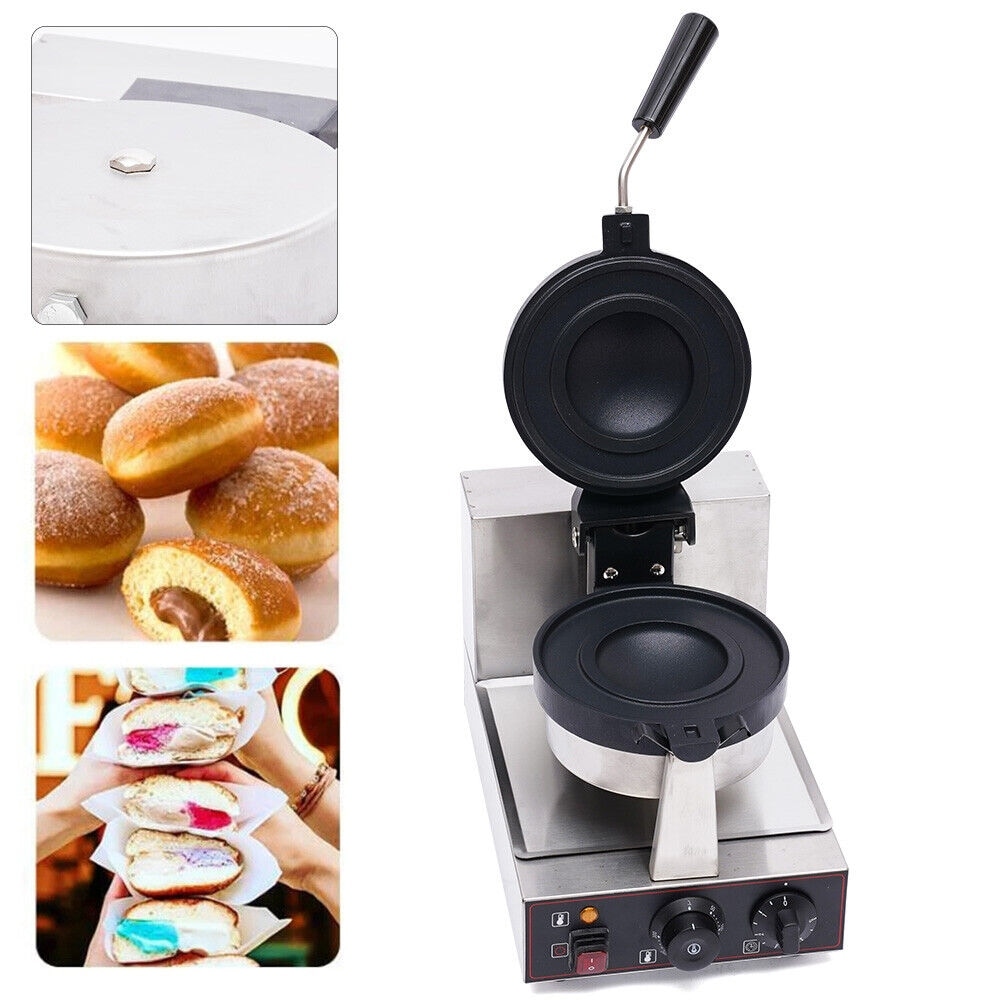 Electric Stainless Steel 3 Pcs Waffle Bowl Maker Mini Pizza Holder Ice  Cream Cup Baking Machine - AliExpress