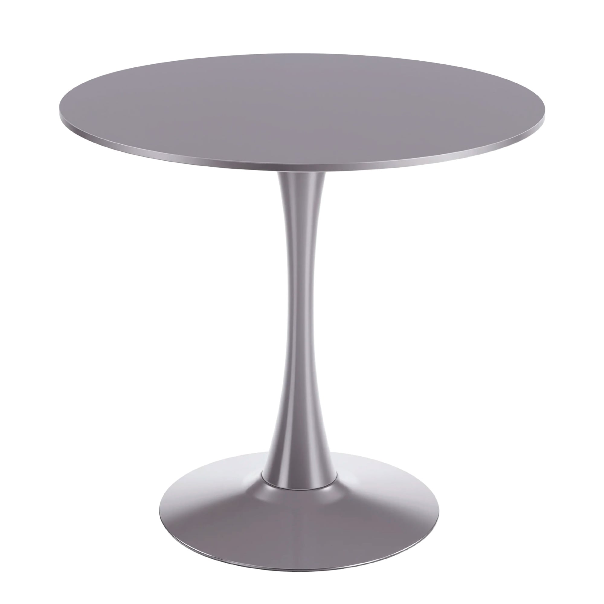 31.5" Mid-century Dining Table for 2-4 people With Round MDF Table Top, Pedestal Dining Table, Coffee Table