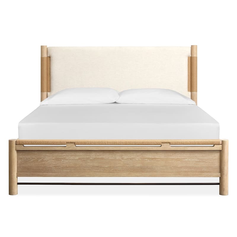 Salt Life Home Sunset Cove Sanibel Brown Panel Upholstered Bed